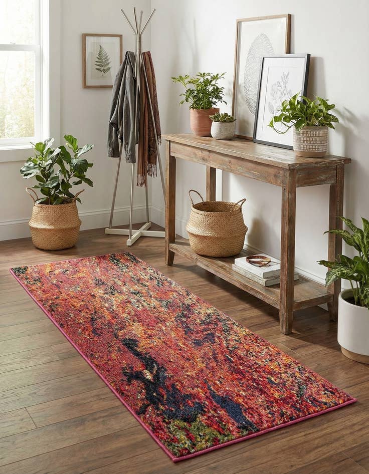 Detail image of 2' x 4'  Washable Haerfest Runner Rug