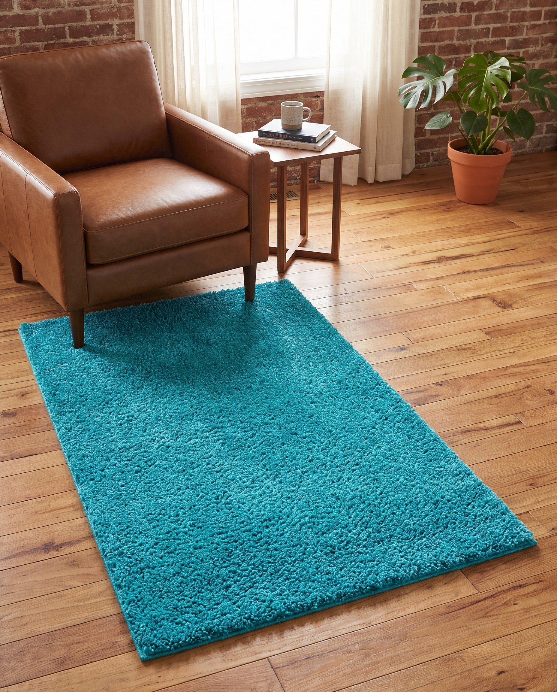 3' 3 x 5' 3 Solid Frieze Rug