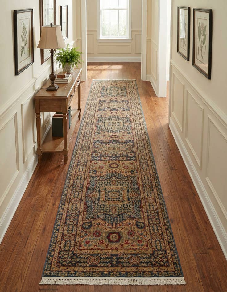 Detail image of 2' 7 x 13' Mamluk Runner Rug