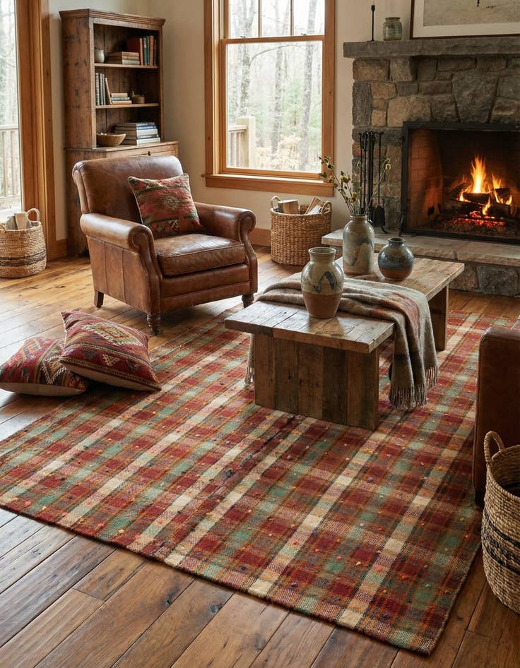 Detail image of 5' 7 x 6' 10 Jajim Rug