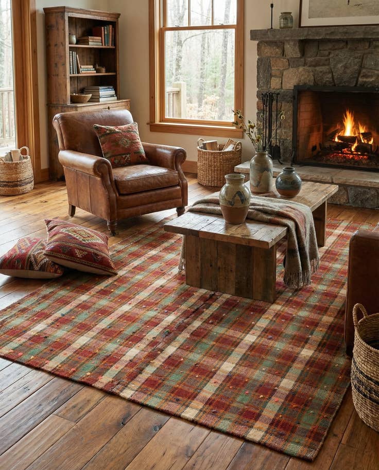 Detail image of 5' 7 x 6' 10 Jajim Rug