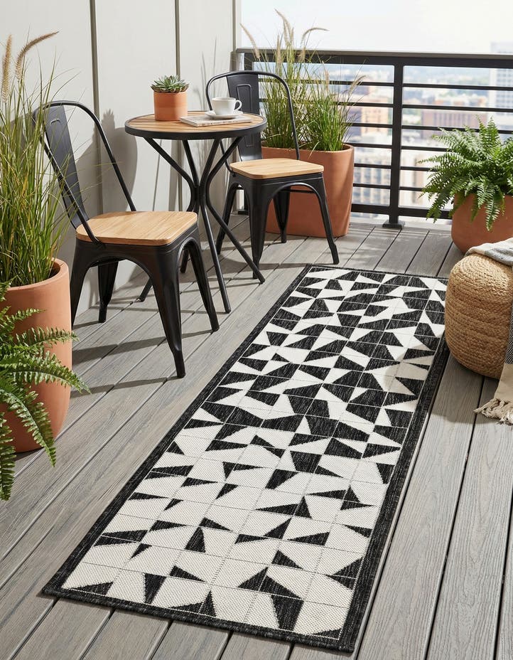 2' x 6' Easy-Clean Modern Indoor / Outdoor...
