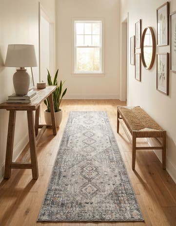 2' x 8' Washable Yara Runner Rug