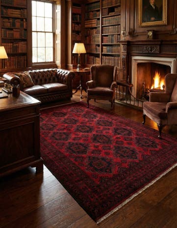 6' 8 x 9' 10 Hand Knotted Khal Mohammadi Wool Rug