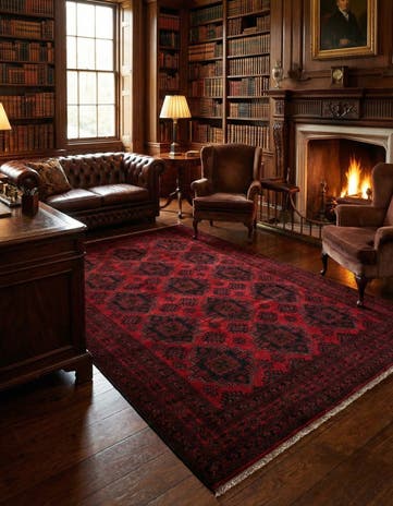 6' 8 x 9' 10 Hand Knotted Khal Mohammadi Wool Rug