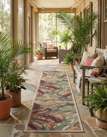 2' 7 x 13' Easy-Clean Baja Indoor / Outdoor Runner Rug