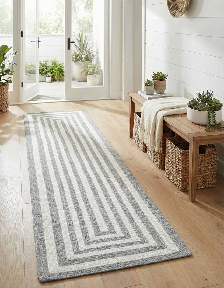 Detail image of 2' 7 x 10' Easy-Clean Eco Verse Washable Indoor / Outdoor Runner Rug