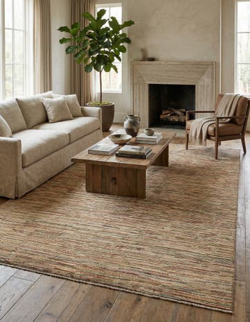 6' 3 x 9' 9 Hand Knotted Modern Ziegler Wool Rug