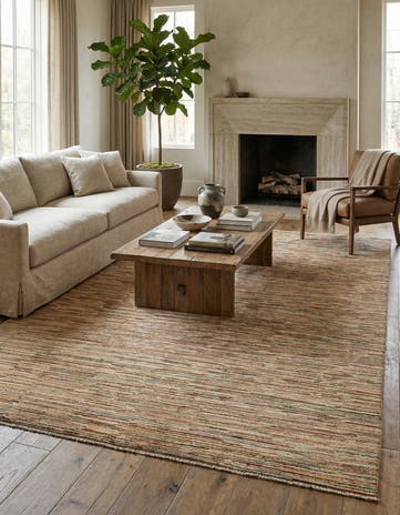 6' 3 x 9' 9 Hand Knotted Modern Ziegler Wool Rug