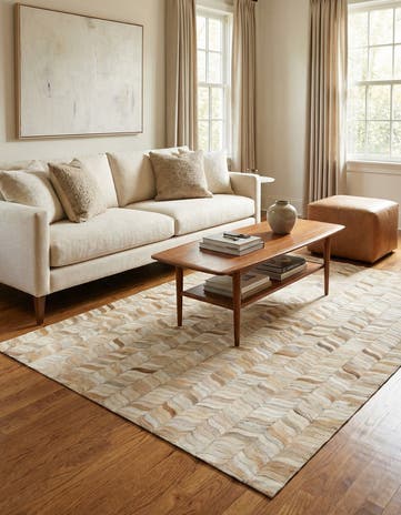4' x 5' 11 Cowhide Stocks Rug