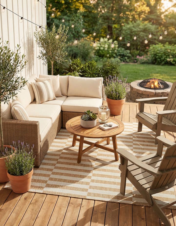6' x 6' Easy-Clean Ribbon Indoor / Outdoor...