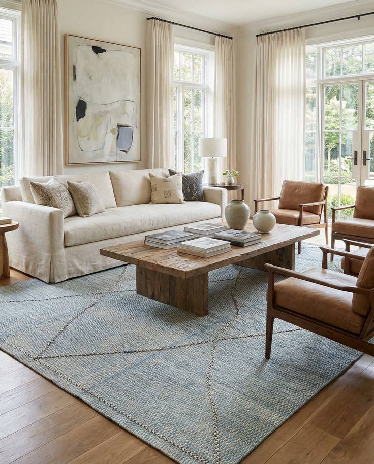 Detail image of 9' 9 x 14' 2 Hand Knotted Darya Wool Rug