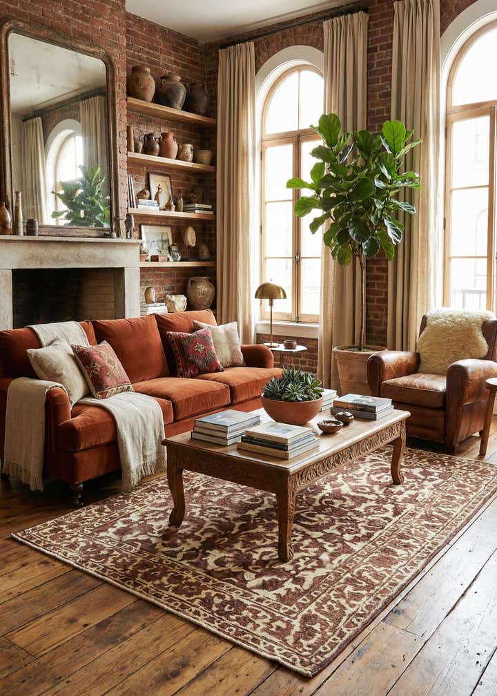 4' 8 x 6' 3 Hand Knotted Ultra Vintage Persian Wool Rug