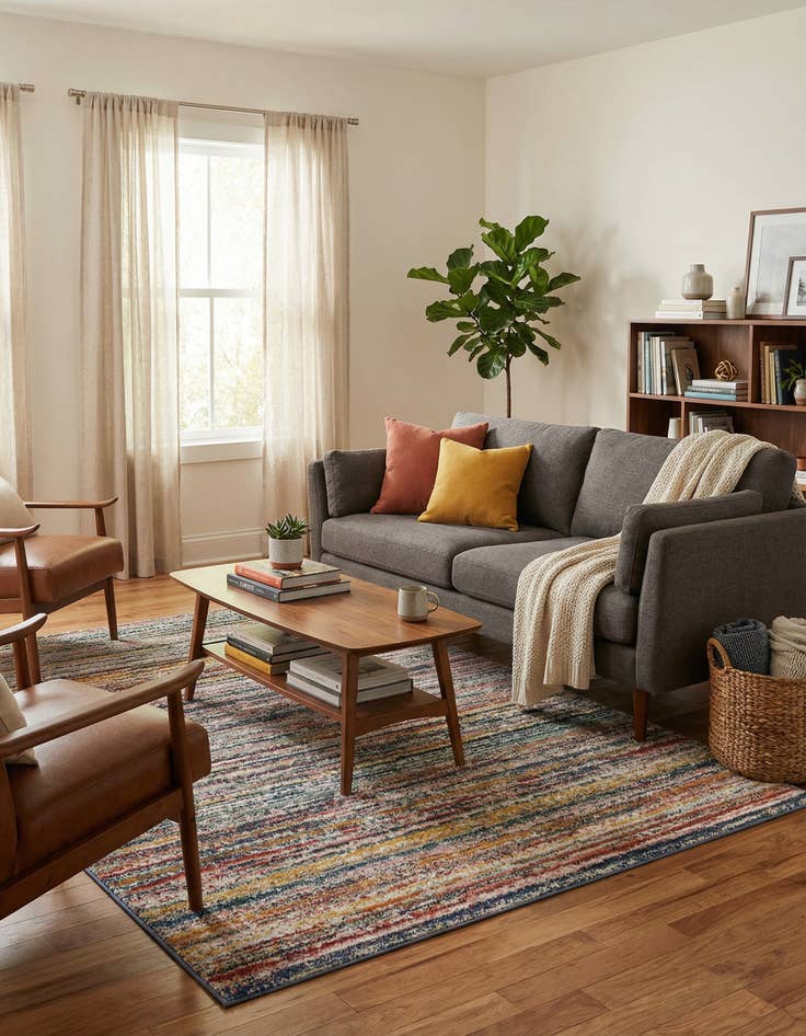 Detail image of 4' x 6' 3 Gemstone Rug