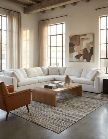 8' 1 x 10' 2 Cowhide - Patchwork Rug