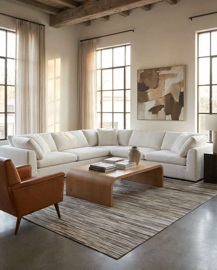 8' 1 x 10' 2 Cowhide - Patchwork Rug