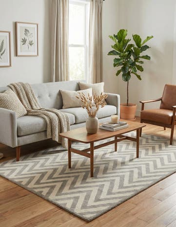 4' 10 x 7' 10 Luna Wool Rug