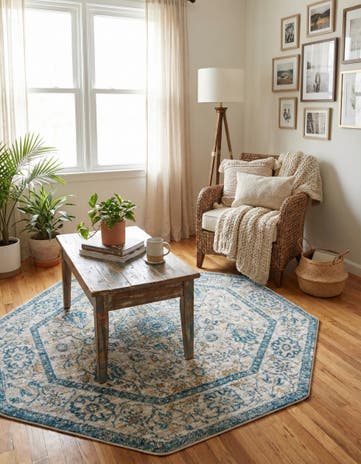 Light Gray Lola Octagon Rug