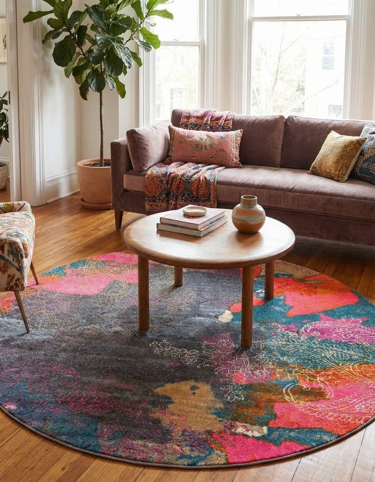 Detail image of 8' x 8' Aria Round Rug