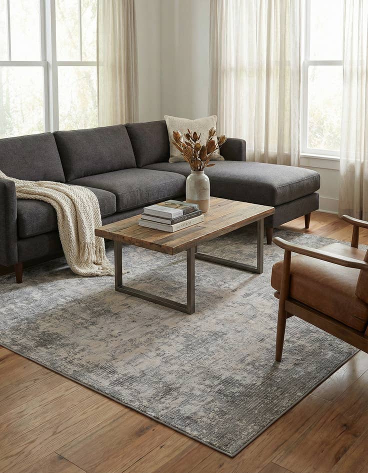 Detail image of  6' x 6' Caspian Square Rug