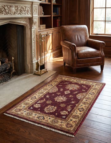 2' 8 x 4' 2 Hand Knotted Ziegler Rug