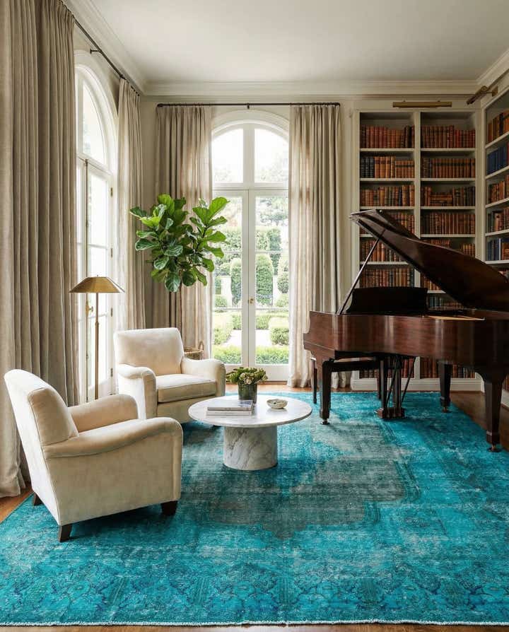 9' 6 x 12' 4 Vintage Royal Wool Rug