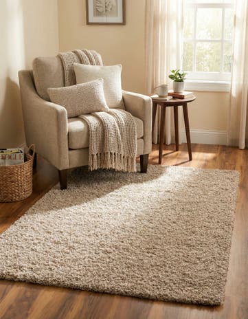 3' x 5' 3 Solid Shag Rug