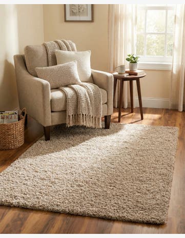 3' x 5' 3 Solid Shag Rug