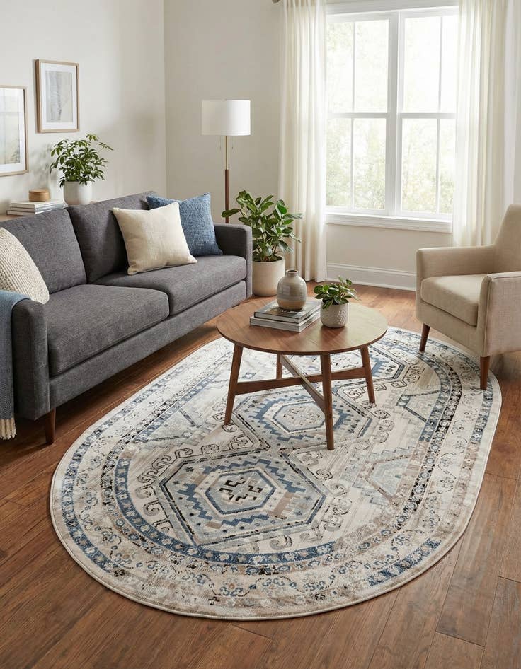 Detail image of  5' 3 x 8' Charlotte Oval Rug