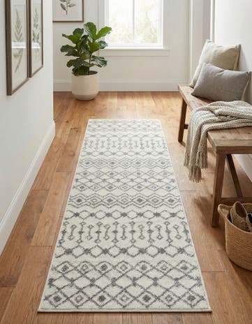 2' x 7' Moroccan Trellis Runner Rug