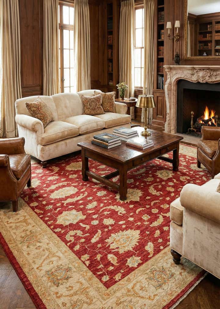 6' 9 x 9' 6 Ziegler Wool Rug