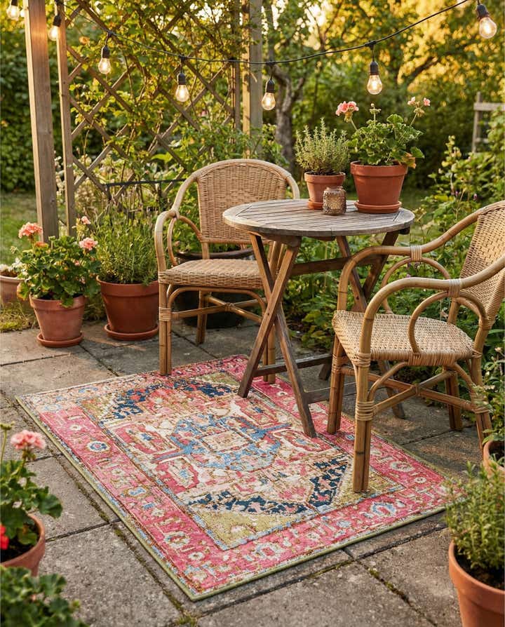 2' x 3' Easy-Clean Traditional Indoor / Outdoor Rug