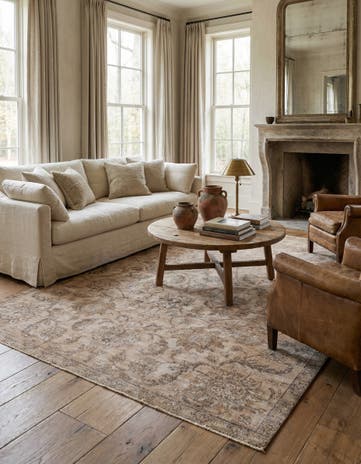 7' 5 x 11' Hand Knotted Ultra Vintage Persian Wool Rug