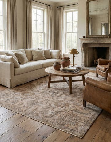 7' 5 x 11' Hand Knotted Ultra Vintage Persian Wool Rug