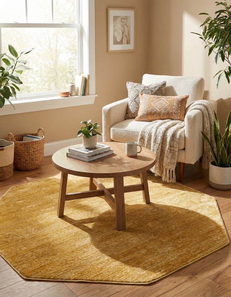 Detail image of  5' 3 x 5' 3 Finsbury Octagon Rug