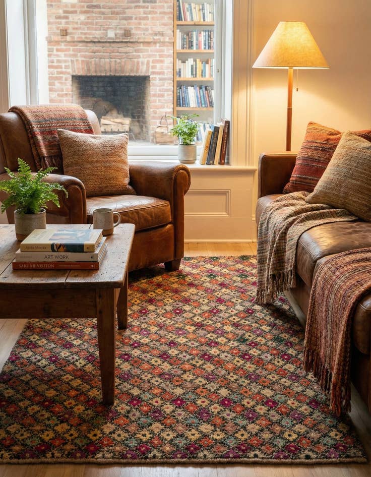 Detail image of  4' 3 x 6' 4  Hand Knotted Balouch Wool Rug