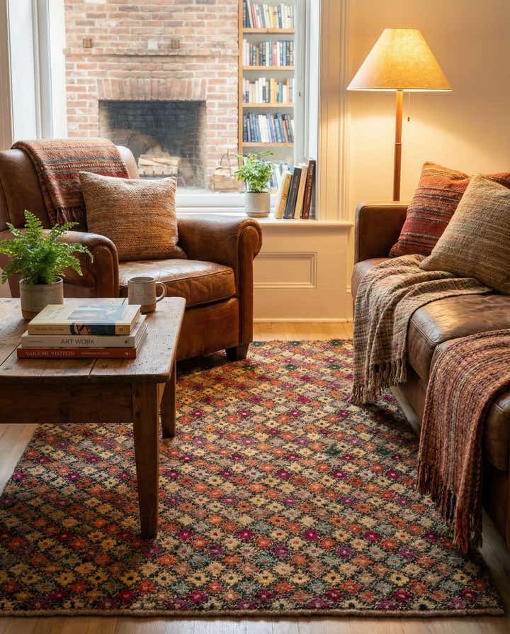 4' 3 x 6' 4 Hand Knotted Balouch Wool Rug