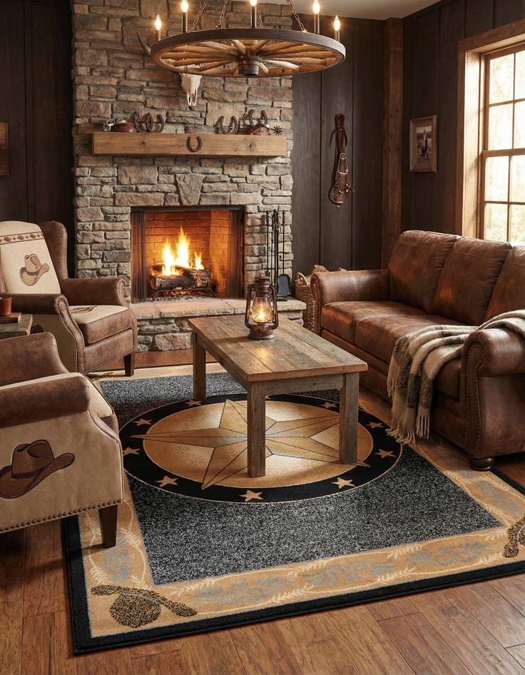 Detail image of  6' x 9' Pioneer Rug