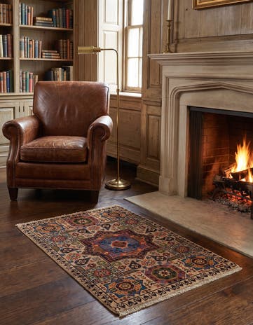 2' x 2' 11 Hand Knotted Mamluk Ziegler Rug