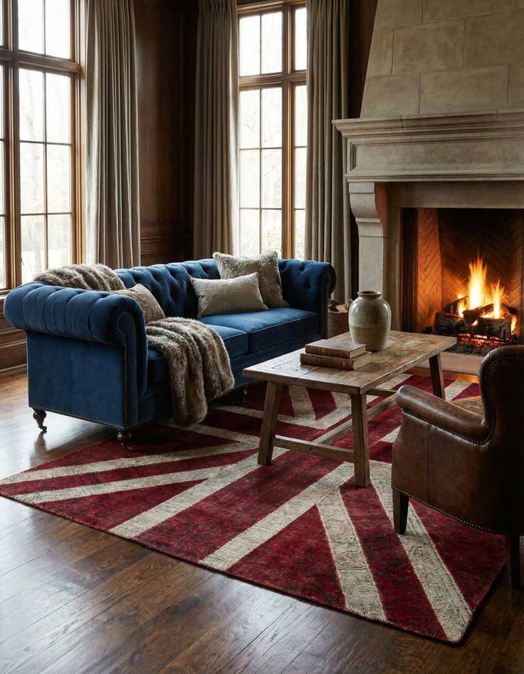 Detail image of 5' 7 x 8'  Hand Knotted Ultra Vintage Persian Wool Rug