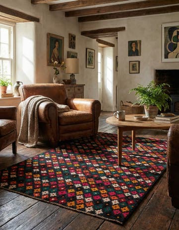 3' 10 x 5' 7 Hand Knotted Balouch Wool Rug