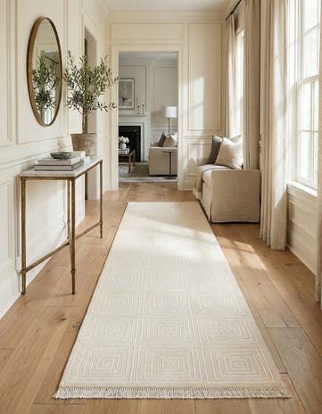 2' 7 x 9' 10 Hand Knotted Darya Wool Runner Rug