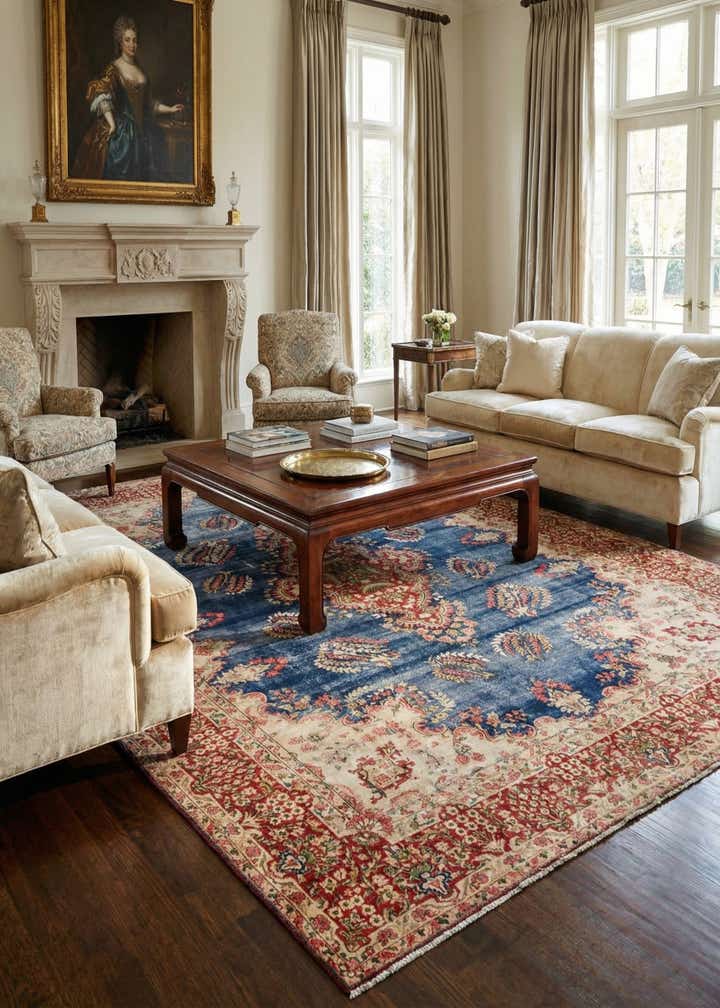 9' 5 x 12' 7 Kerman Rug