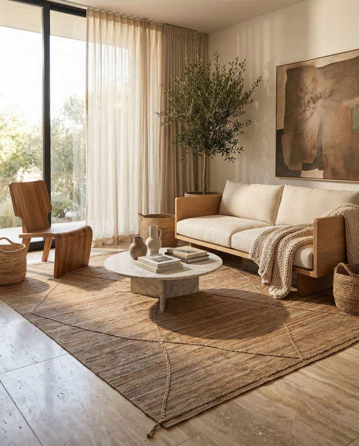 7' 10 x 10' 7 Hand Woven Kilim Modern Wool Rug