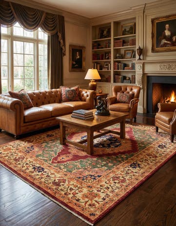 5' 10 x 8' 2 Hand Knotted Ariana Ziegler Rug