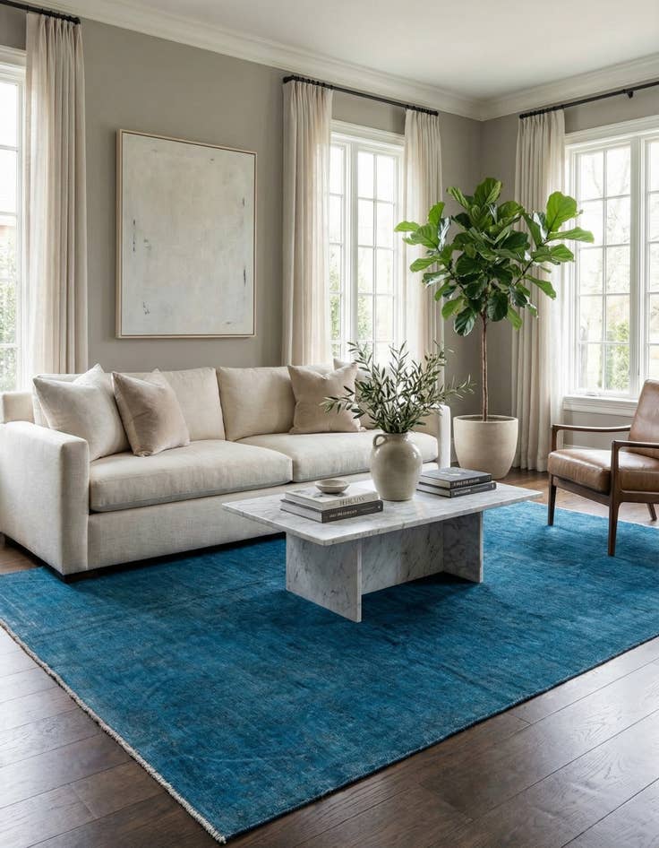 Detail image of 6' 6 x 9' 5  Hand Knotted Ultra Vintage Persian Wool Rug