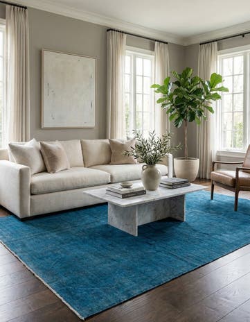 6' 6 x 9' 5 Hand Knotted Ultra Vintage Persian Wool Rug
