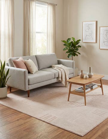 Pink Hanahan Square Rug