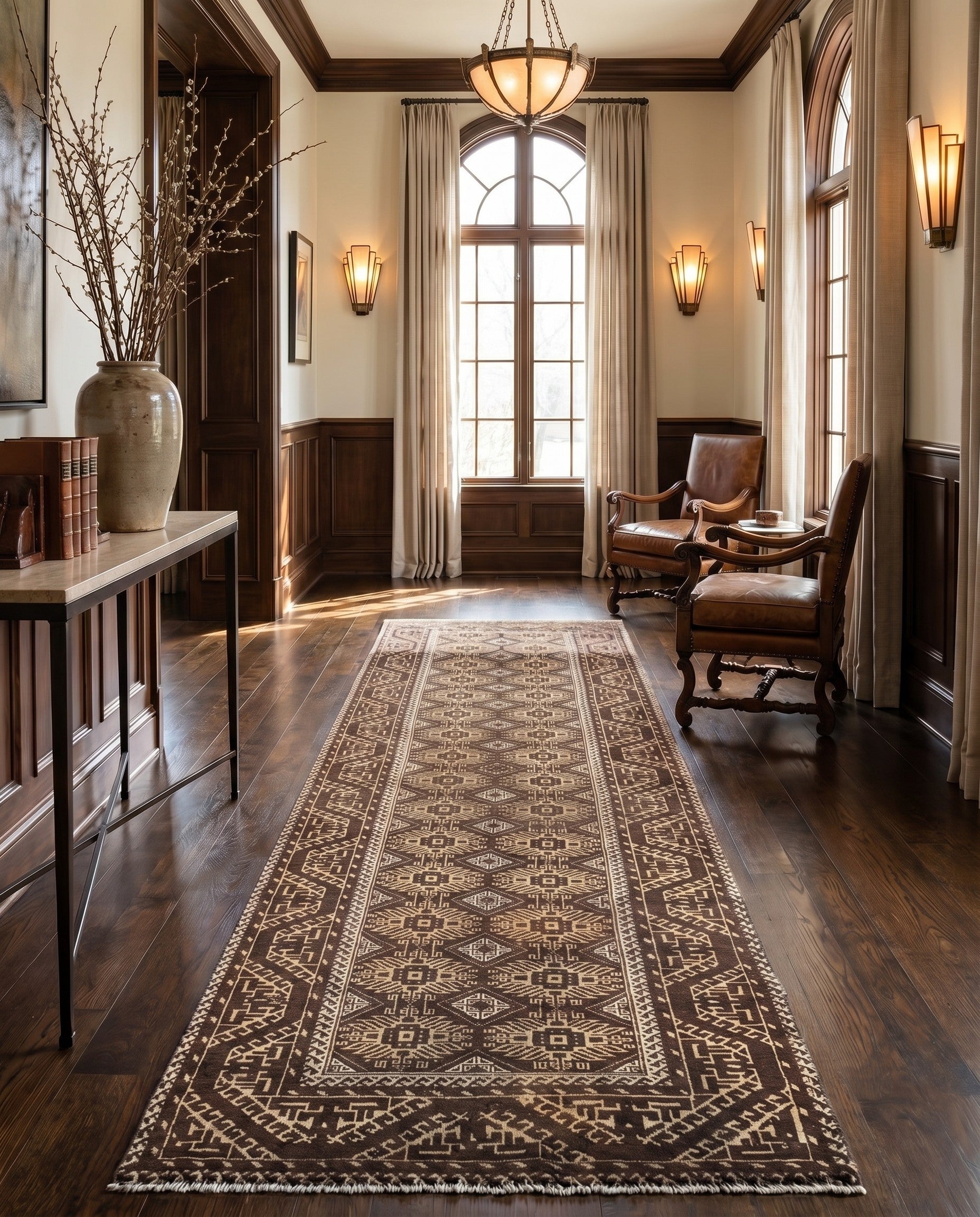 3' 9 x 13' Hamedan Runner Rug