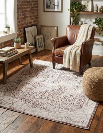 Violet Derbyshire Square Rug